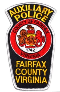 FAIRFAX – AUXILIARY - VIRGINIA VA Sheriff Police Patch ROYALTY LION SEAL XL 7” ~ - Picture 1 of 1