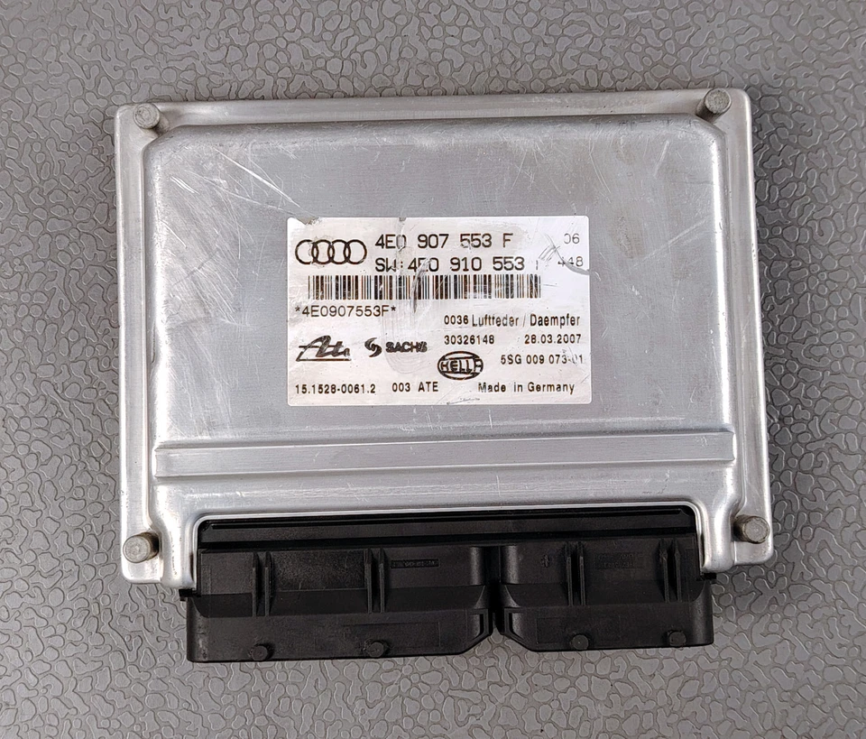 2003 2007 AUDI A8 QUATTRO ACTIVE SUSPENSION CONTROL MODULE 4E0907553F - Image 1 of 4