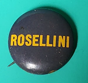 1960 Vintage ALBERT ROSELLINI GOBERNADOR DE WASHINGTON Campaña Elección Pin Botón - Imagen 1 de 4