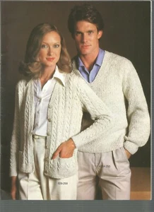 Vintage Knitting Crochet Patterns Sweaters Cardigan Tank Top Vintage E95 - Picture 1 of 7
