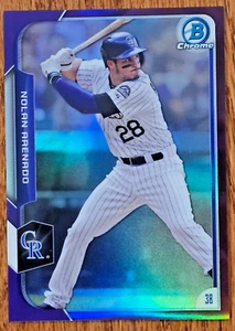 2015 Bowman Chrome Purple Refractors #160 Nolan Arenado - Picture 1 of 6