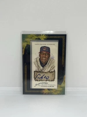 Mini Topps Allen & Ginter's 2008 enmarcado Roberto Hernández Fausto Carmona automático Foto 1 de 2