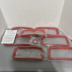 Front Grille Grill Inserts Ring Cover Trim Red Fit For Jeep Renegade 2019 2020 - Bild 1 von 1