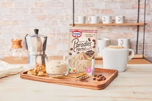 Crema Dr.Oetker Paradise ~ Estilo Cappuccino ~ solo agrega leche ~ 4 porciones ~ Nueva - Imagen 1 de 4