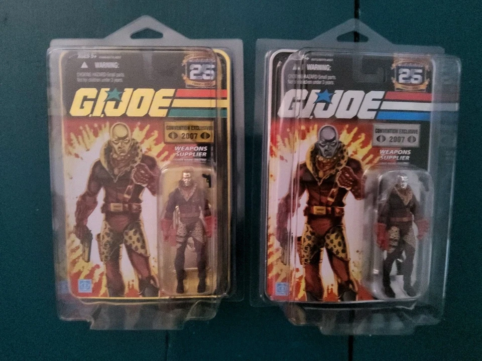 GI Joe 25th Pimp Destro Convention Exclusivo 2007 Lote Sellado de 2 Oro/Plata Foto 1 de 1