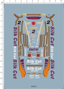 1/43 Jaguar XJR9 #2, Le Mans 1988, Lammers, Dumfries and Wallace. Model Decal - Imagen 1 de 1