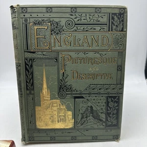 England Picturesque And Descriptive-1882- First Edition!!!!- AC217 - Picture 1 of 24