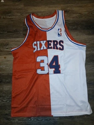 JERSEY DE CHARLES BARKLEY PERSONALIZADO COSIDO SPLIT 76ERS TALLA XXL  Foto 1 de 4
