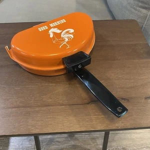 Nordic Ware Rooster Good Morning  Omelet Maker Pan Vintage Orange Camping USA - Picture 1 of 6