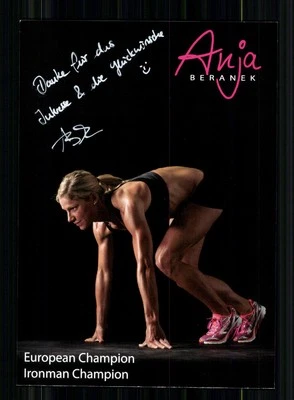 Anja Beranek Autogrammkarte Originial Signiert Triathlon + A 246274 - Bild 1 von 2