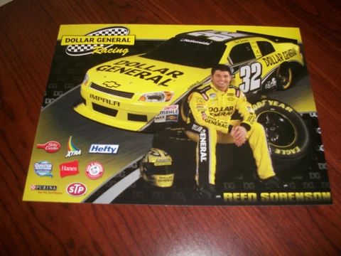 REED SORENSON 2011 DOLLAR GENERAL #32 NASCAR POSTCARD Cover