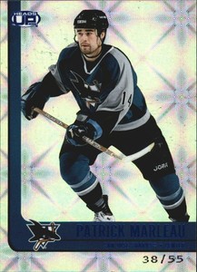 2001-02 (SHARKS) Pacific Heads-Up Blue #83 Patrick Marleau /55