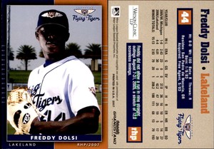 Freddy Dolsi 2007 Grandstand Lakeland Flying Tigers #9 Card *AutographDen*
