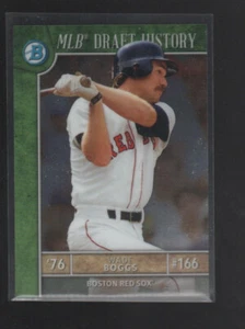 WADE BOGGS 2017 BOWMAN CHROME MLB DRAFT HISTORY CARD #MLBD-WB - Picture 1 of 1
