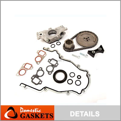 Kit de cadena de distribución cubierta junta bomba de aceite para 03-07 Cadillac Buick GMC 4.8 5.3 6.0 Foto 1 de 4