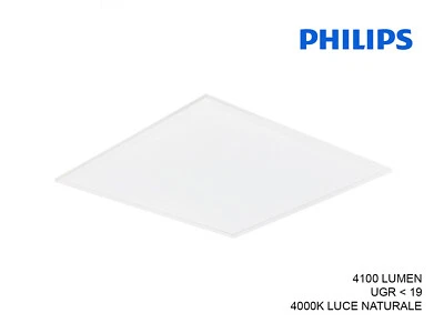 PANNELLO PANNELLI LED PHILIPS INCASSO 60X60 CM BIANCO SLIM 34W 4100 LUMEN 4000K - Immagine 1 di 3