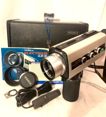 Пленочный чехол для зеркальной кинокамеры Yashica Electro 8 LD-6 Super 8 с пультом дистанционного управления $175 OBO! - Изображение 1 из 4