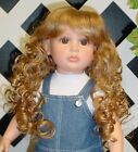 Perruque poupée Monique #102 taille 14/15 Lt gingembre/blonde dorée convient à mon jumeau