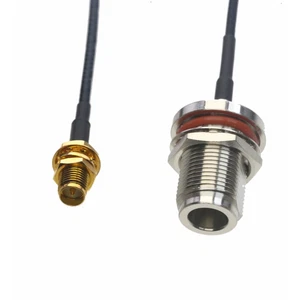 RF Cable RP-SMA female nut bulkhead to N jack RG316 6"~10FT Repeater Diplexer - Picture 1 of 6