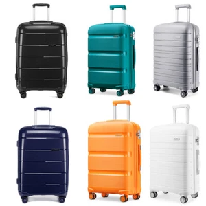 Large 28Inch Hard Shell 4 Wheels Suitcase Travel Case PP Hand Luggage Trolley - Picture 1 of 114