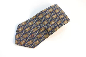 Pierre Cardin Blue Red Gold Yellow Men's Silk Tie Made In Italy Very Sharp - Picture 1 of 3