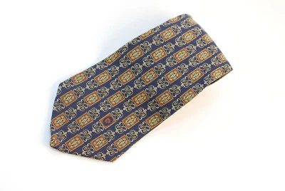 Pierre Cardin Blue Red Gold Yellow Men's Silk Tie Made In Italy Very Sharp - Image 1 of 3