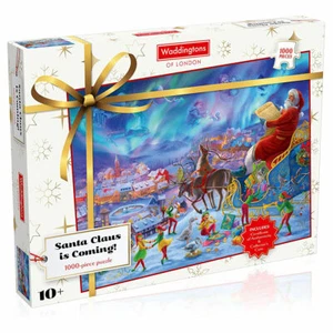 Waddington's Santa Claus Christmas Jigsaw Puzzle 1000 Pieces - Picture 1 of 3