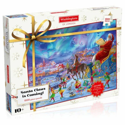 Waddingtons Santa Claus Weihnachts-Puzzle 1000 Teile - Bild 1 von 3