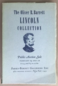 Parke-Bernet Galleries   Catalogue No. 1315    Barrett Lincoln Collection   1952 - Picture 1 of 12