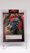 Mike Singletary 2023 The National Leaf 1/1 Unsigned Proof Vibrance