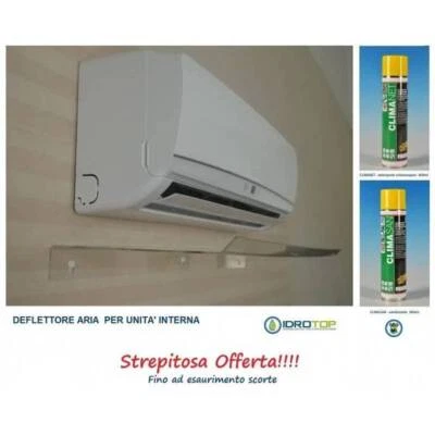 Deflettore Aria Condizionatori 110cm+Kit Pulizia Split 600ml OFFERTA limitata - Immagine 1 di 4