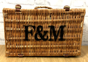 Fortnum & Mason  Small Wicker Hamper Basket 26cm x 41.5cm x 18.5cm (MG112L)