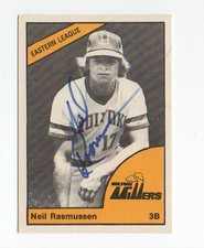 Neil Rasmussen Holyoke Millers 1977 TCMA signed auto autographed card
