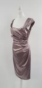 Coast Dress Size 10 Oyster Beige Champagne Wedding Party Races Stretch - Picture 1 of 9