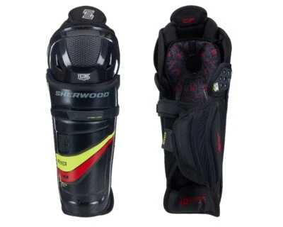 NEW Sherwood Rekker Legend 1 Hockey Player Shin Guards - Imagem 1 de 3