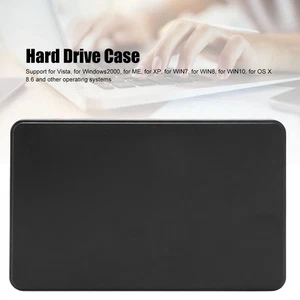 2.5in HDD Enclosure 5Gbps Transfer Rate Anti Static ABS Hard Drive Case With NEW - Afbeelding 1 van 12