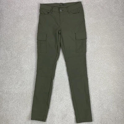 Pantalones Prana Para Mujer Talla 6 Verde Ejército Meme Carga Ajustados Elastizados Informales Foto 1 de 4
