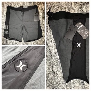 Bañador Hurley Boardshorts Para Hombre Talla 31 Phantom Motion Rayas Surf Gris 00A - Imagen 1 de 9