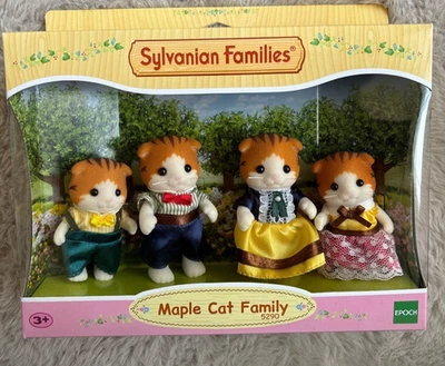 Sylvanian Families Maple Cat Family Calico Critters  FS-30 Epoch Japan New - Image 1 of 4