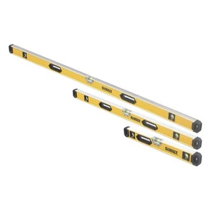 DeWalt Box Beam Level Set 3 Pieces Includes (600mm 1200mm 1800mm ) - Picture 1 of 8