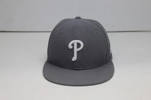 Philadelphia Phillies New Era Gray Cap 59FIFTY Fitted Hat -Size 7 1/8 - Picture 1 of 13