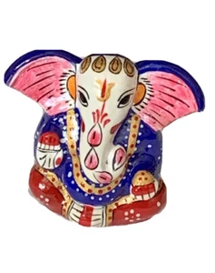 Lord Ganesha Ganesh Ganpati Siddhi Vinayak (Kan Ganesh) Hecho a Mano Pintado a Mano - Imagen 1 de 2
