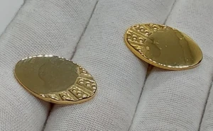 Men's Gold-Tone Cufflinks - Formal Wear - Picture 1 of 7