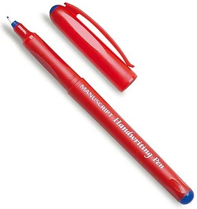 JUEGO DE 3 BOLÍGRAFOS MANUSCRITOS AZULES DE ESCRITURA CÓMODA AGARRE ESCRITURA DE VUELTA A LA ESCUELA - Imagen 1 de 2