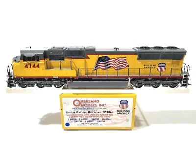 Overland OMI UP EMD SD70M Union Pacific Flared Radiators #4744 HO Brass #6635.1 - Image 1 of 4