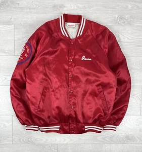 Chaqueta de bombardero universitaria de béisbol Hartwell Vintage 1992 EE. UU.... - Imagen 1 de 15