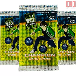 3x Ben 10 Ultimate Alien 2011 TCG Champion Trading Cards Sealed Booster Packs - Picture 1 of 3