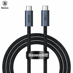 Baseus Full Featured Data Video Audio USB C to USB C 100W Fast Charging Cable - Afbeelding 1 van 12