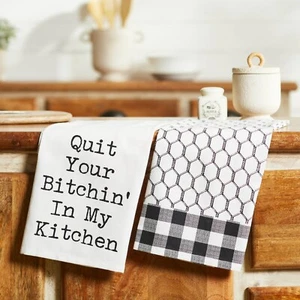 VHC Down Home In My Kitchen Tea Towel Set of 2~ Farmhouse Kitchen - Picture 1 of 6