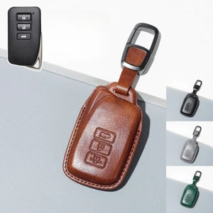 Funda de cuero genuino para llave de coche para Lexus 250 300 RX ES RC IS GS RX350 RC350 - Imagen 1 de 10